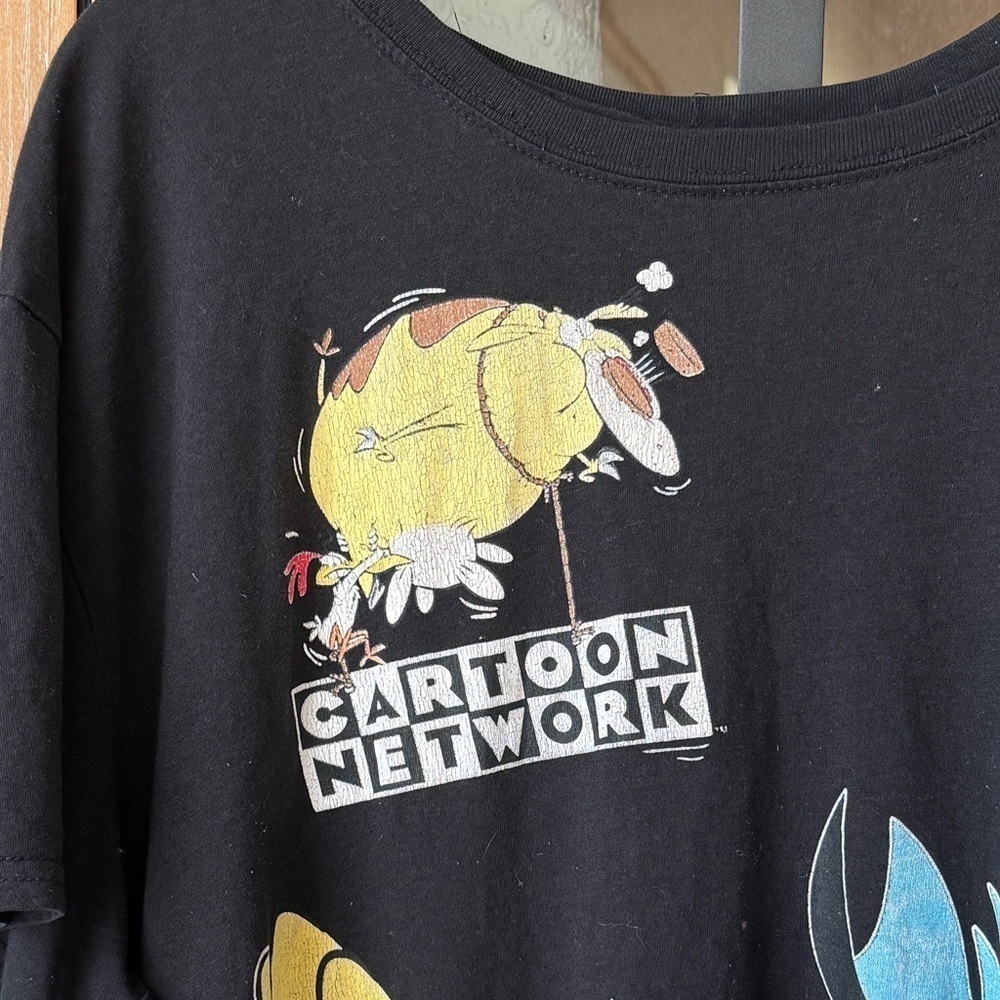 Y2K Vintage Cartoon Network Graphic Tee Johnny Bravo Courage dexter Tshirt ed - Picture 2 of 14
